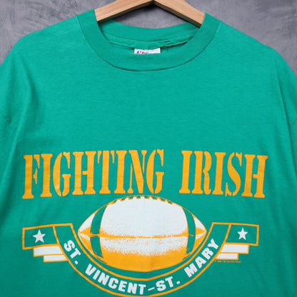 90s Green St. Vincent-St. Mary Fighting Irish Football Shirt 5421