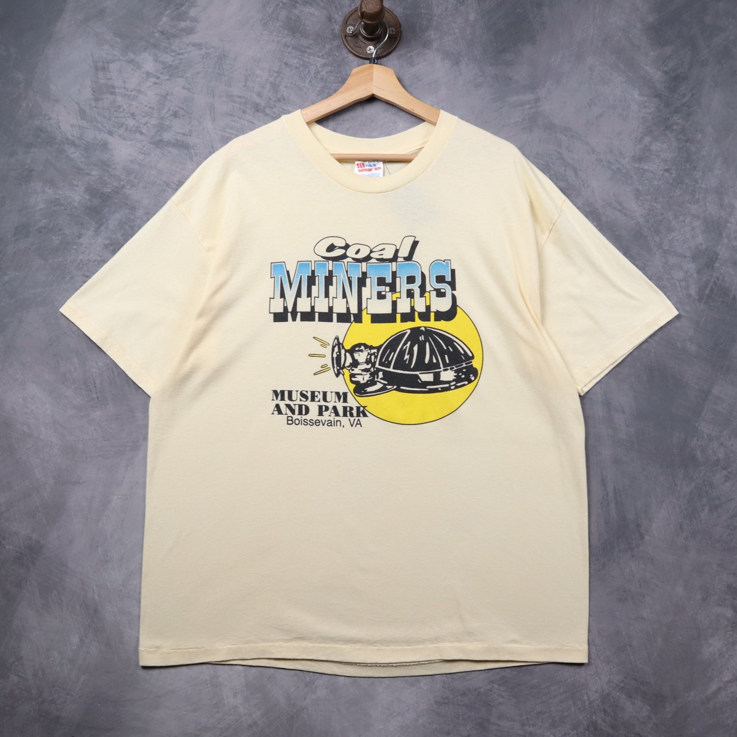 90s Cream Coal Miners Museum Boissevain VA Shirt 5413