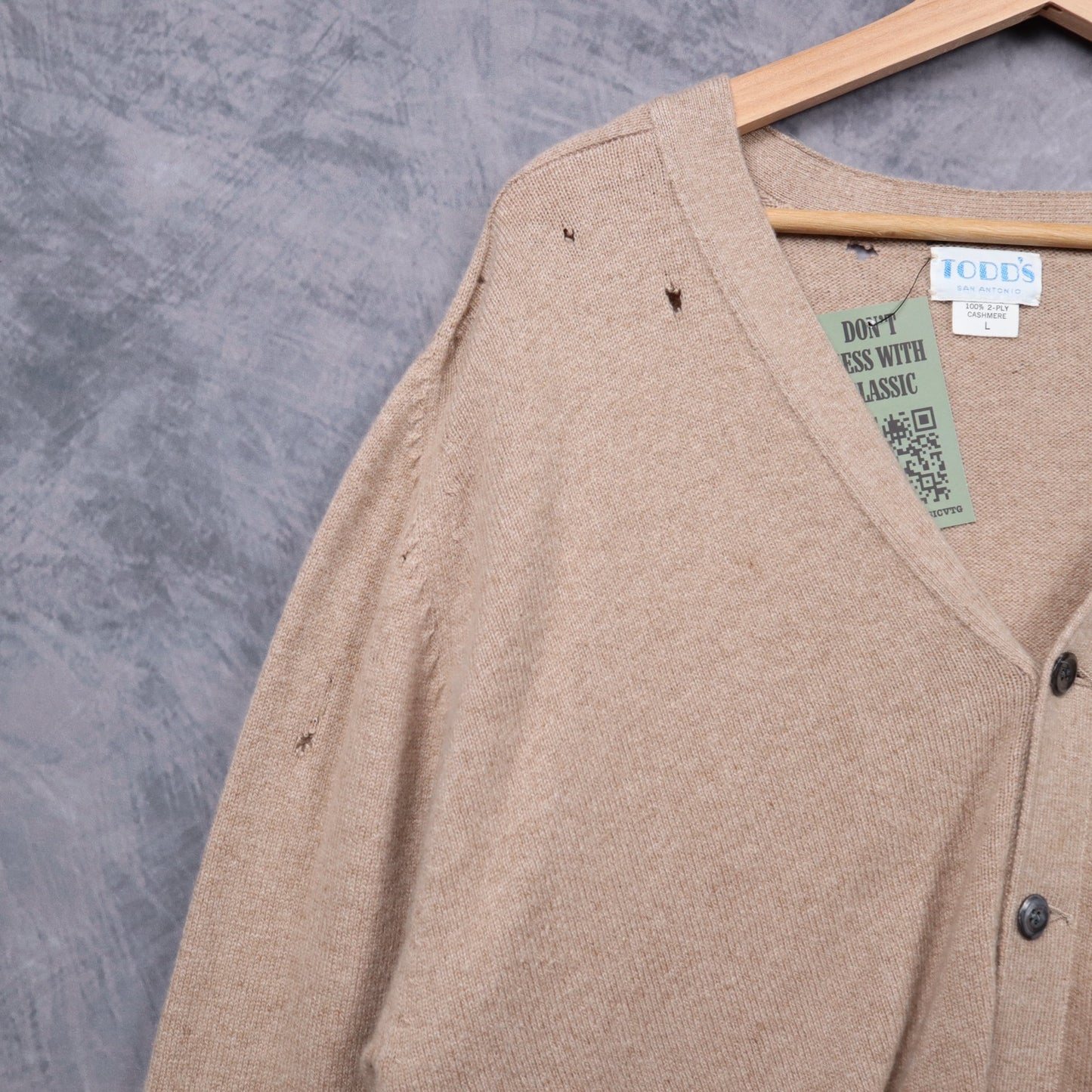 80s Tan Brown Todd's Cashmere Cardigan 5477