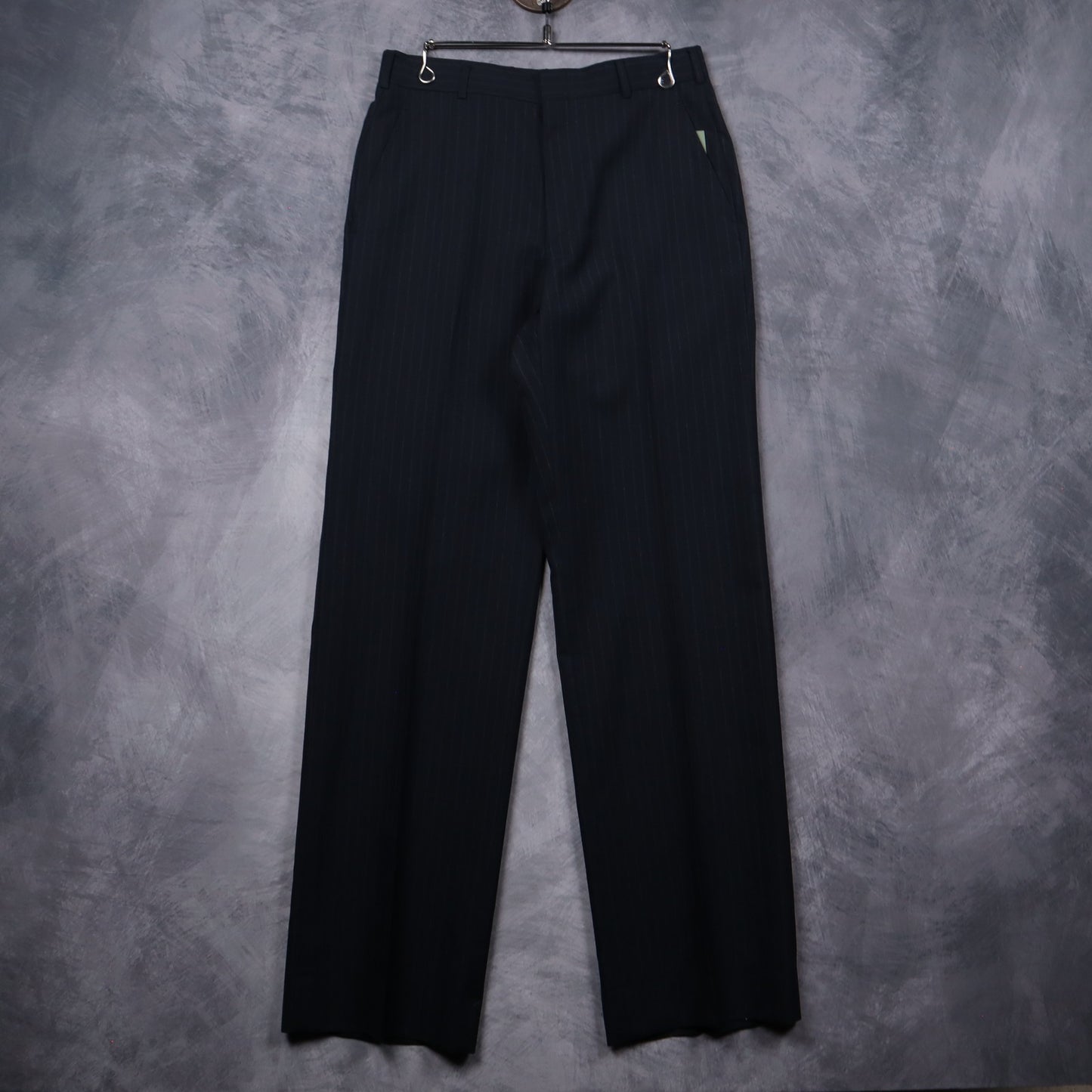 90s Navy Pinstripe Dress Slack Pants 5274