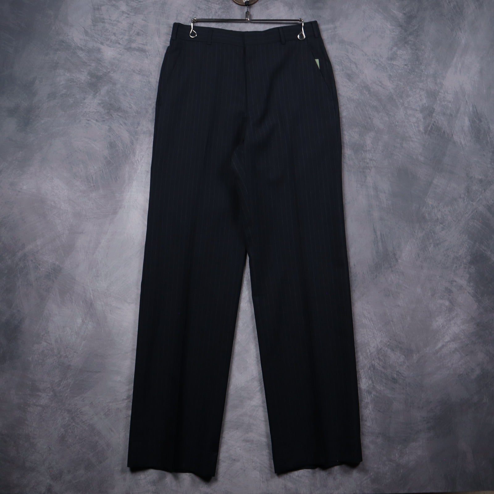90s Navy Pinstripe Dress Slack Pants 5274