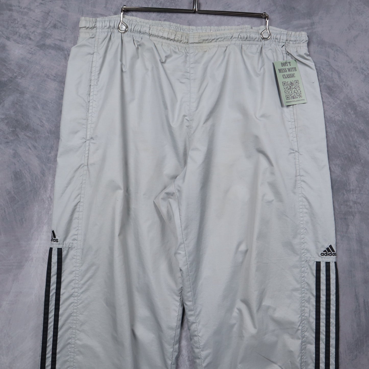 Early 2000s Light Grey Adidas Track Pants 5230