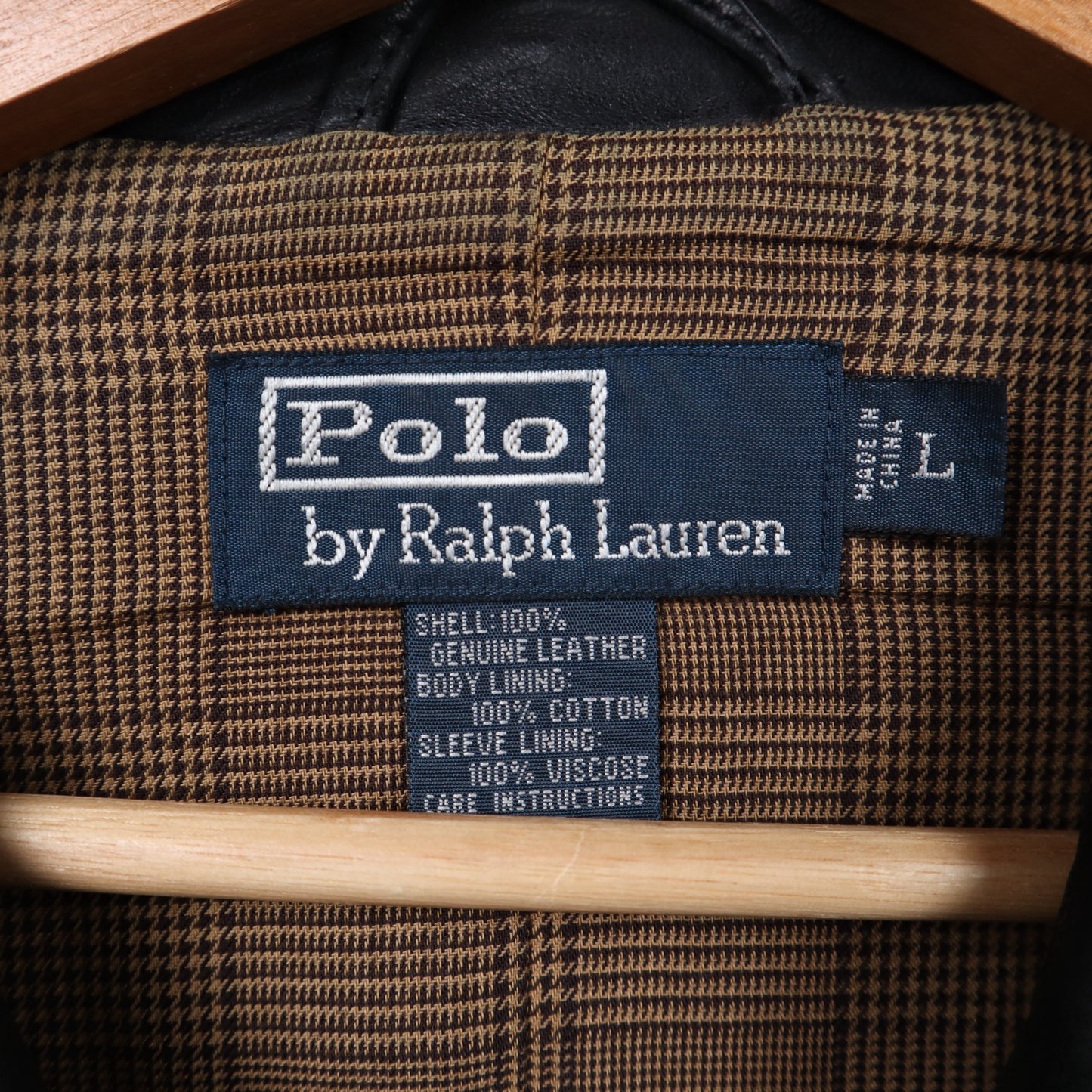 90s Black Polo Ralph Lauren Leather Jacket 5488