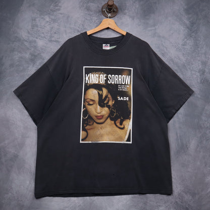2001 Faded Black Sade King Of Sorrow Shirt 5126