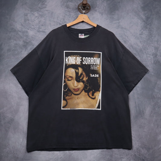 2001 Faded Black Sade King Of Sorrow Shirt 5126