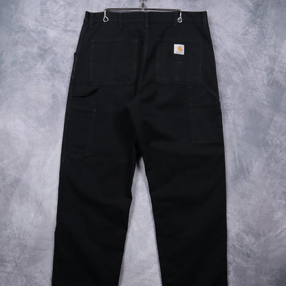 00s Black Carhartt Double Knee Carpenter Work Pants 5083