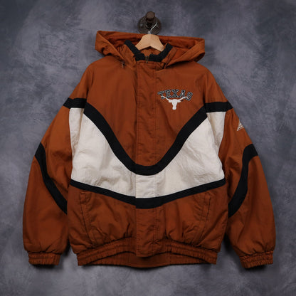90s Burnt Orange Texas Longhorns Apex One Hooded Jacket 5930