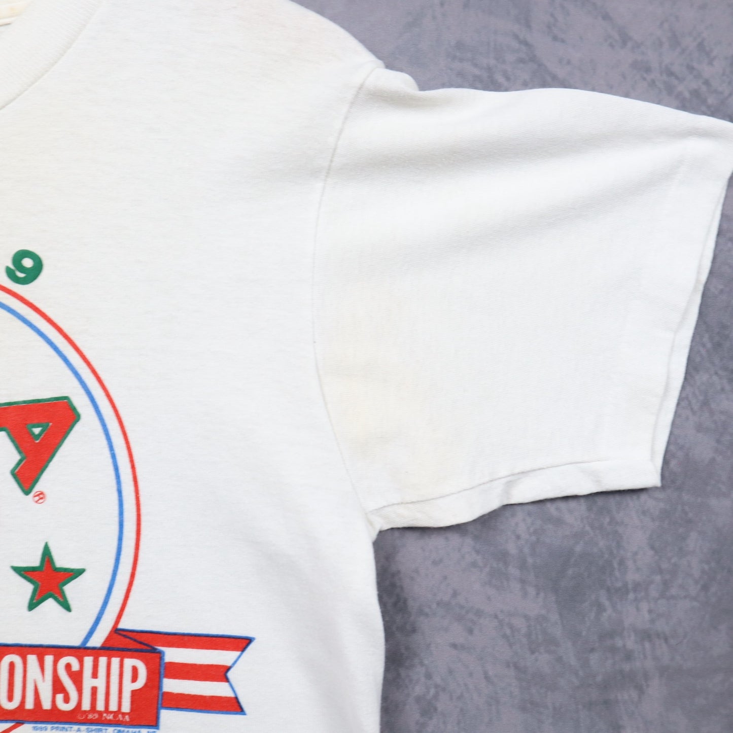1989 White NCAA Baseball Championship Shirt 5520