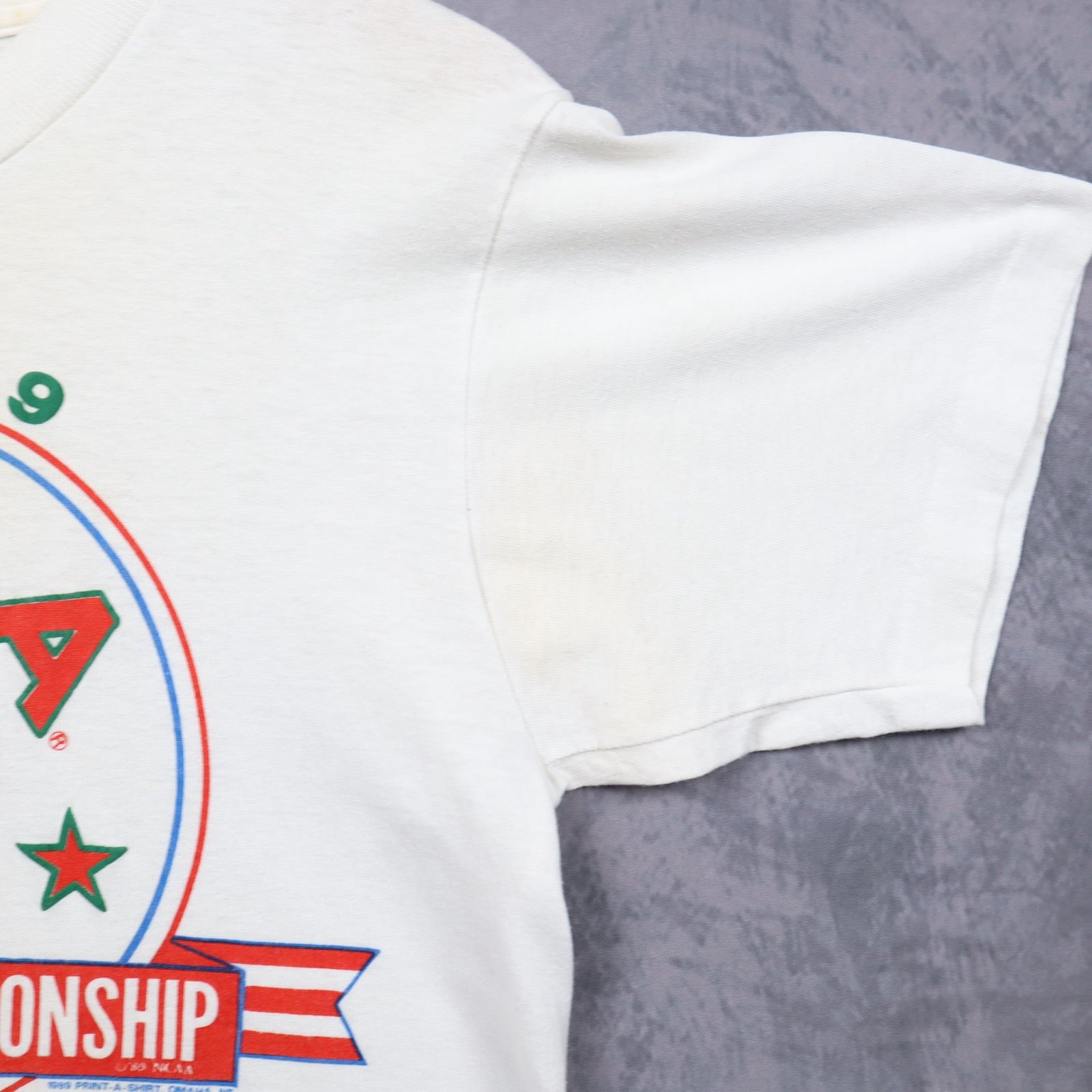 1989 White NCAA Baseball Championship Shirt 5520