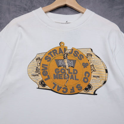 90s White Levi's 501 Gold Medal Shirt 5168