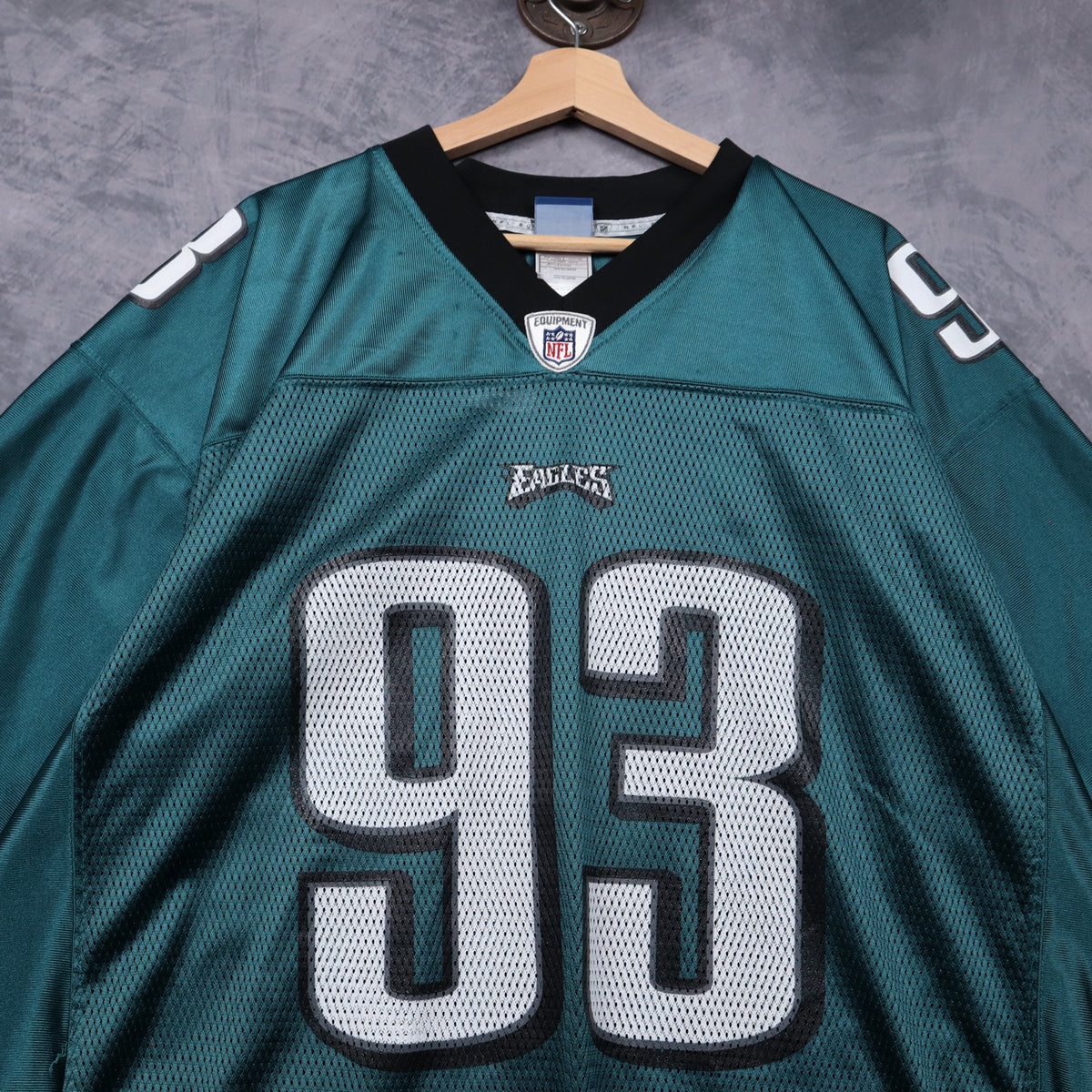 Early 00s Green Philadelphia Eagles Babin #93 Reebok Jersey 6666