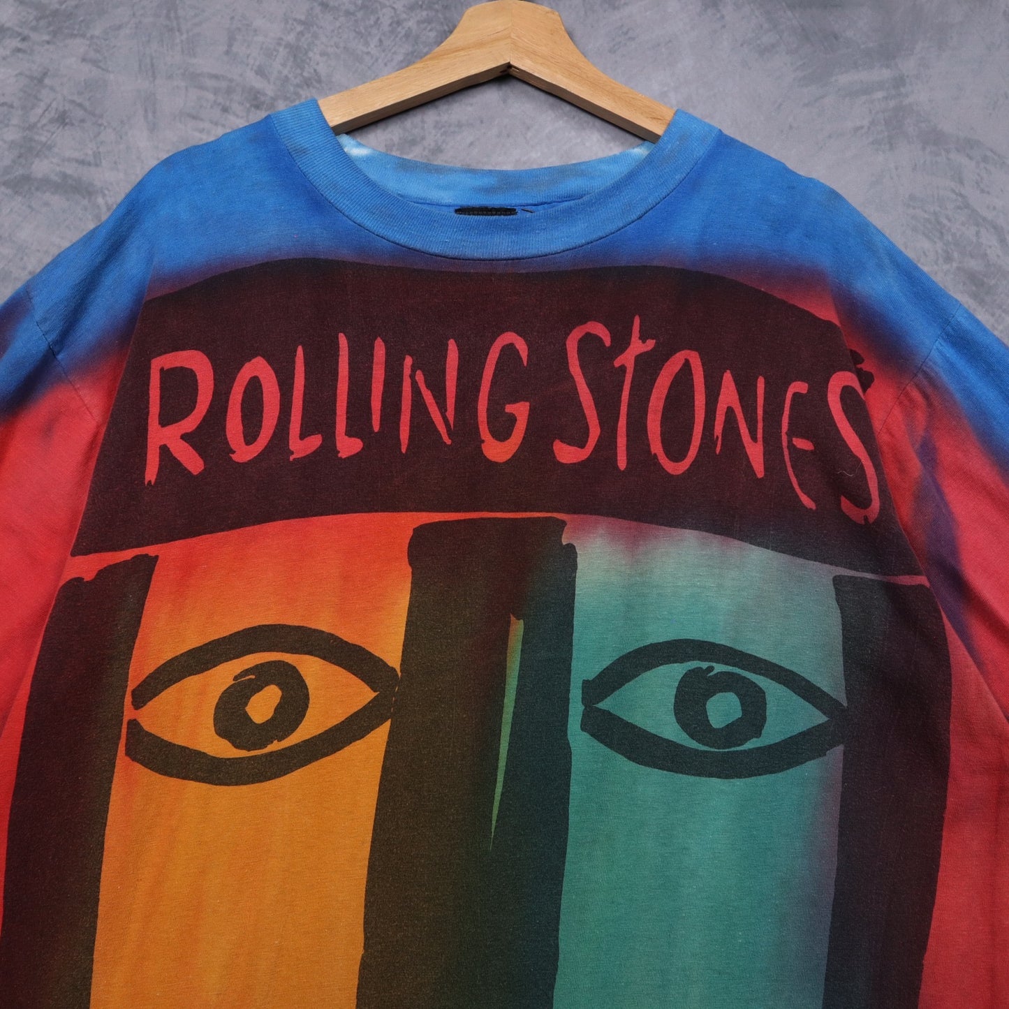 1994 Rolling Stones Voodoo Lounge All Over Print Shirt 5130