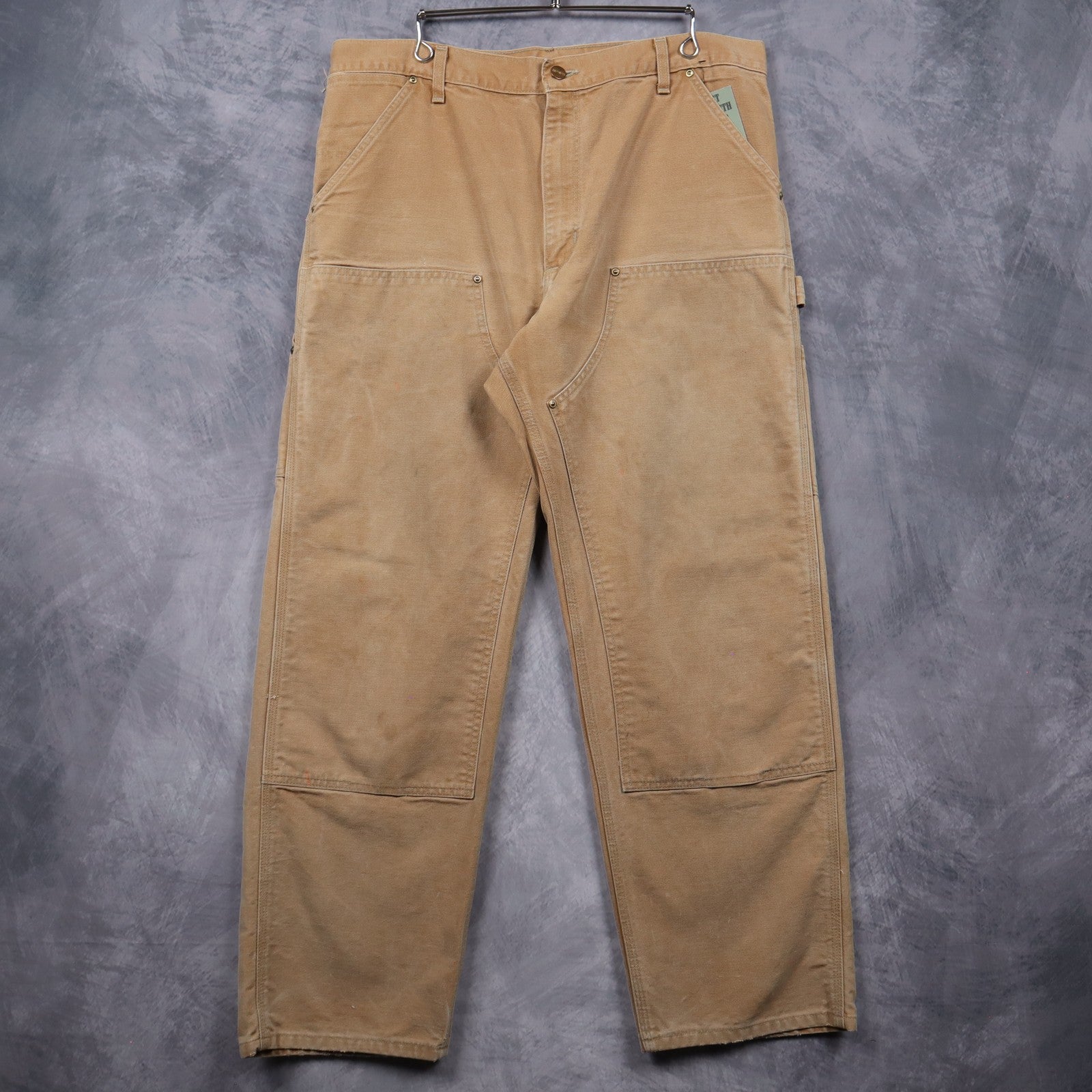 90s Tan Carhartt Double Knee Carpenter Pants 5037