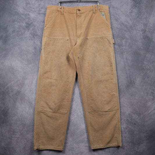 90s Tan Carhartt Double Knee Carpenter Pants 5037