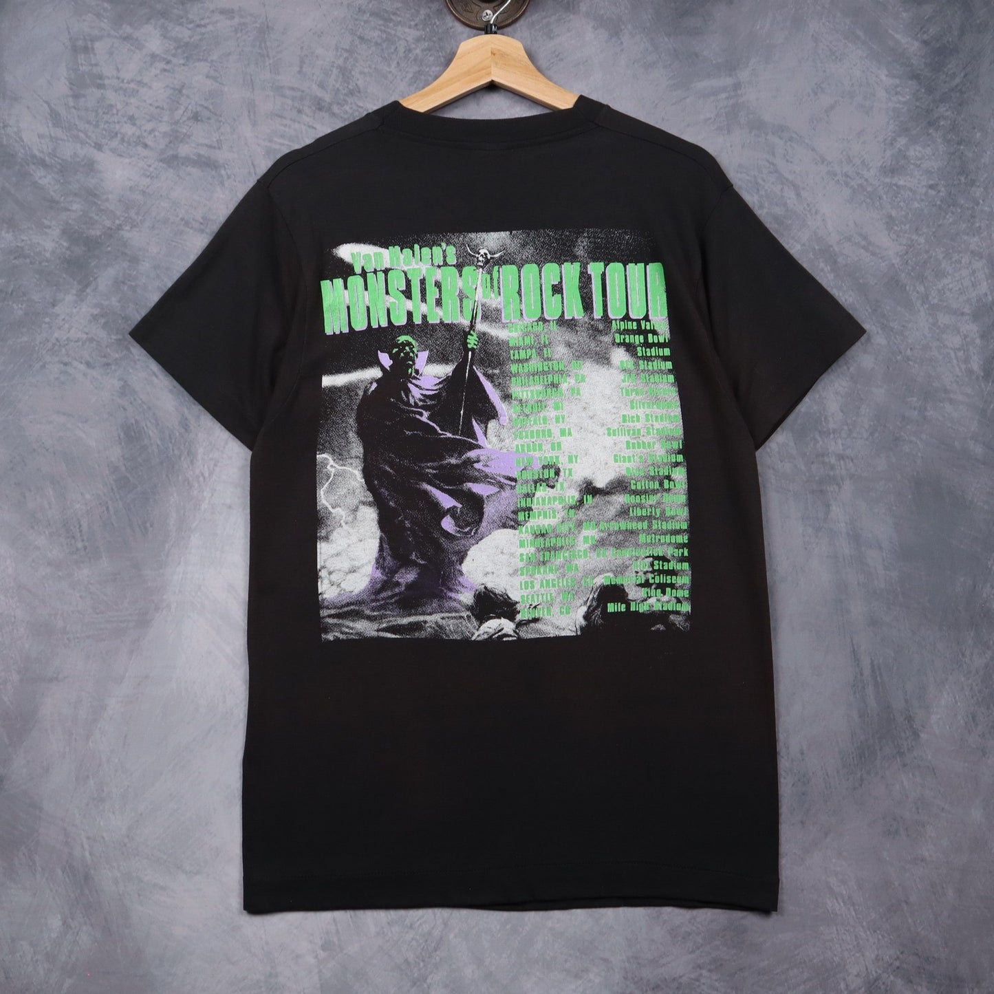 1988 Black Monsters Of Rock Tour Shirt 4940