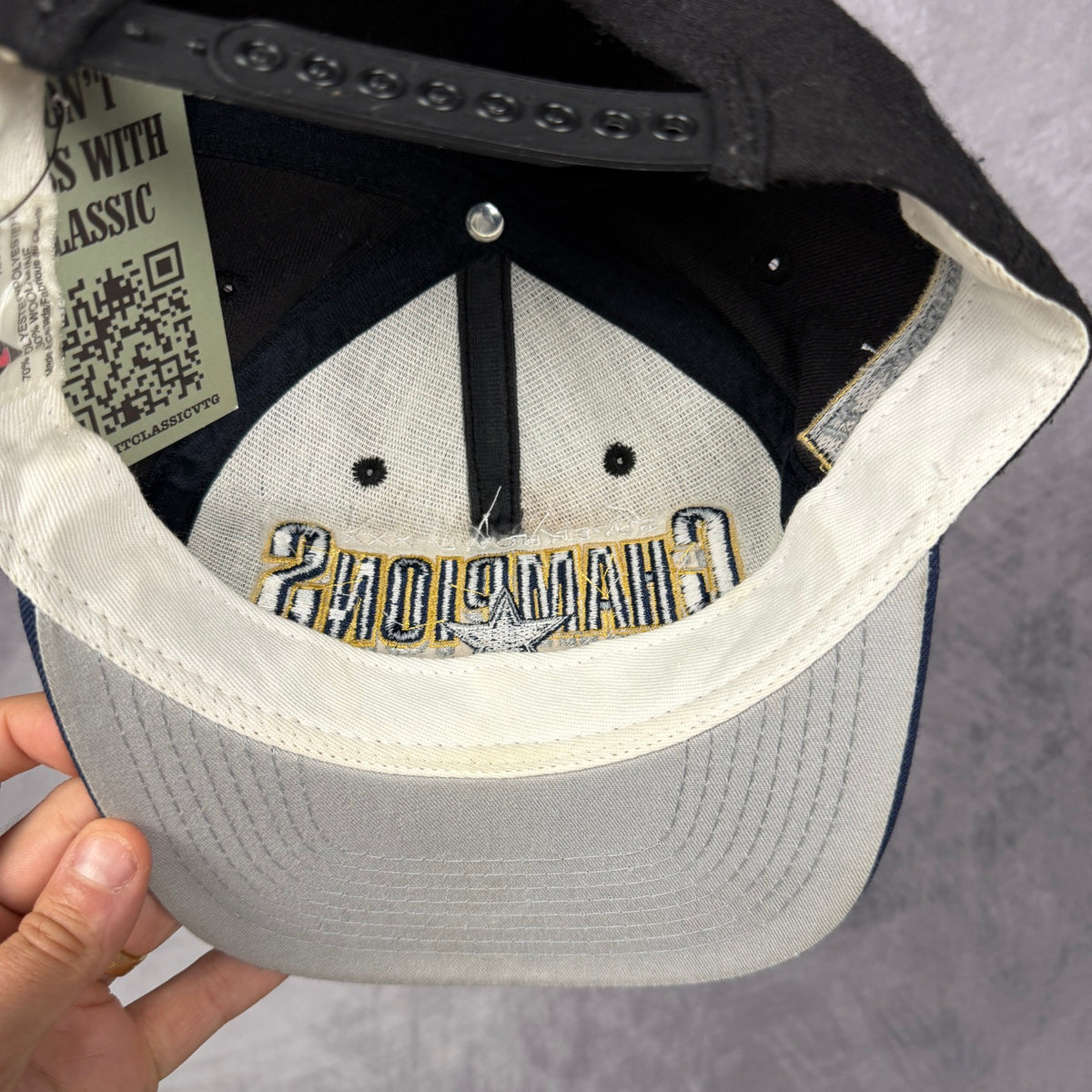 1996 Black Dallas Cowboys Super Bowl XXX Champions Snapback Hat 6885