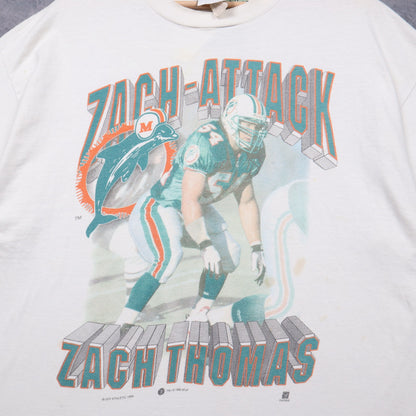 1996 White Zach Thomas Miami Dolphins Zach-Attack Shirt 6632