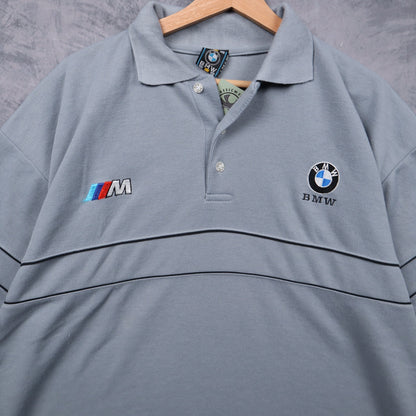 00s Grey BMW M Polo Shirt 7268