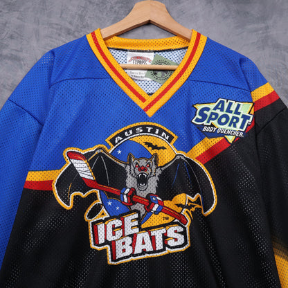 90s Black Austin Ice Bats WPHL Hockey Jersey 5146