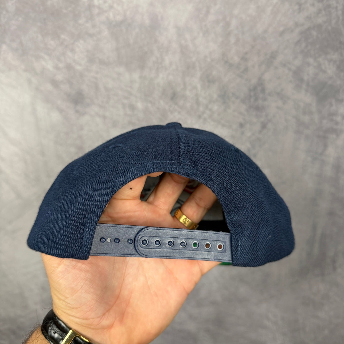90s Navy Blue Denver Broncos Snapback Hat 6824
