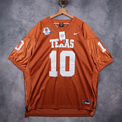 2006 Orange Nike Texas Longhorns Rose Bowl National Championship #10 Jersey 5733