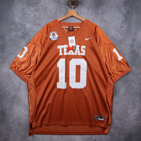 2006 Orange Nike Texas Longhorns Rose Bowl National Championship #10 Jersey 5733