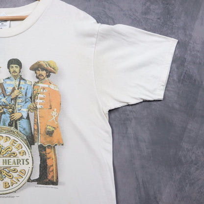 1991 White The Beatles Sgt. Peppers Lonely Hearts Club Band Shirt 5441