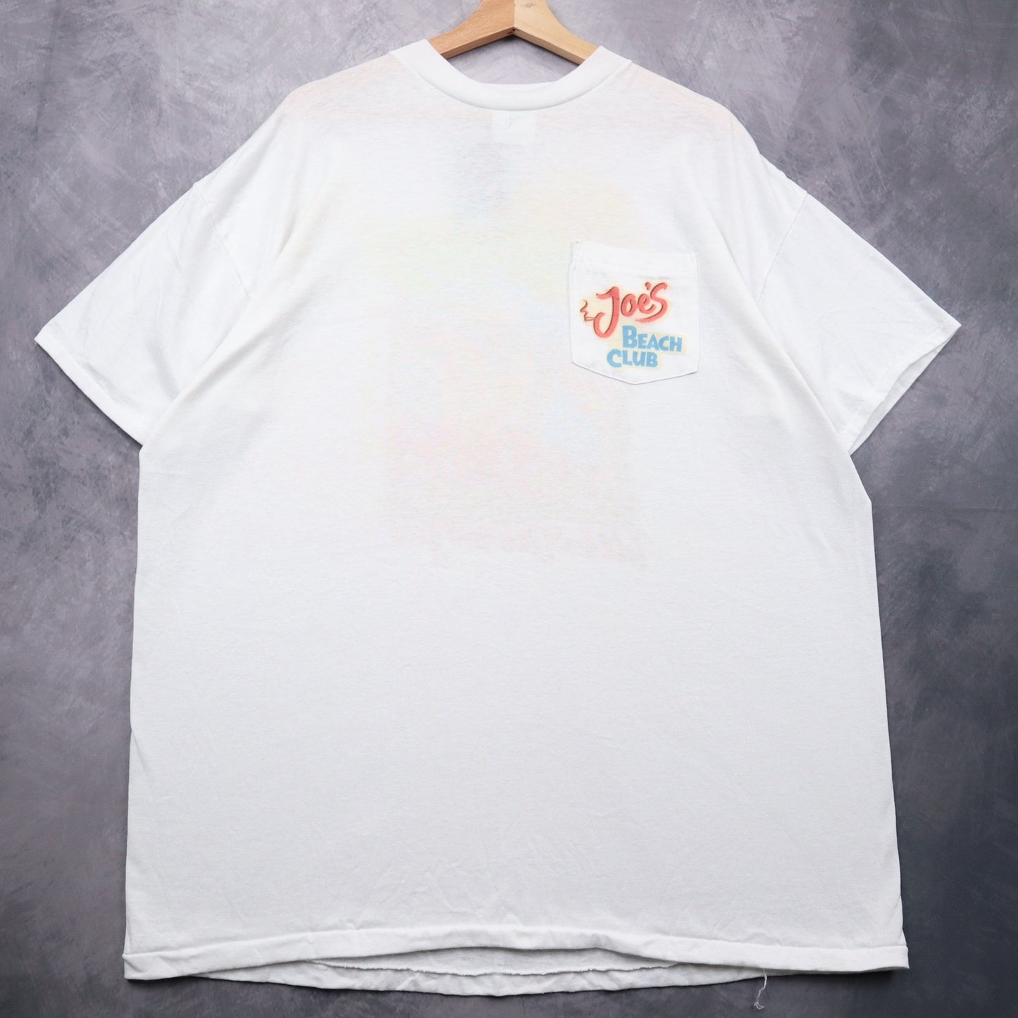 1993 White Joe's Beach Club Camel Pocket Shirt 4658