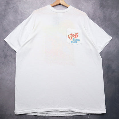 1993 White Joe's Beach Club Camel Pocket Shirt 4658