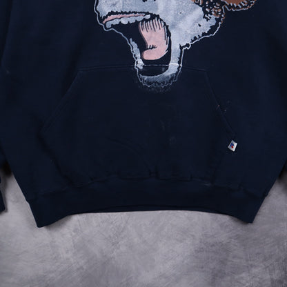 90s Navy Blue Texas Longhorns Hoodie 5673