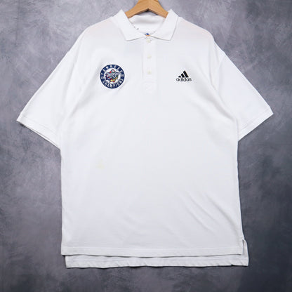 1998 White Yankees World Series Champions Adidas Polo Shirt 4685