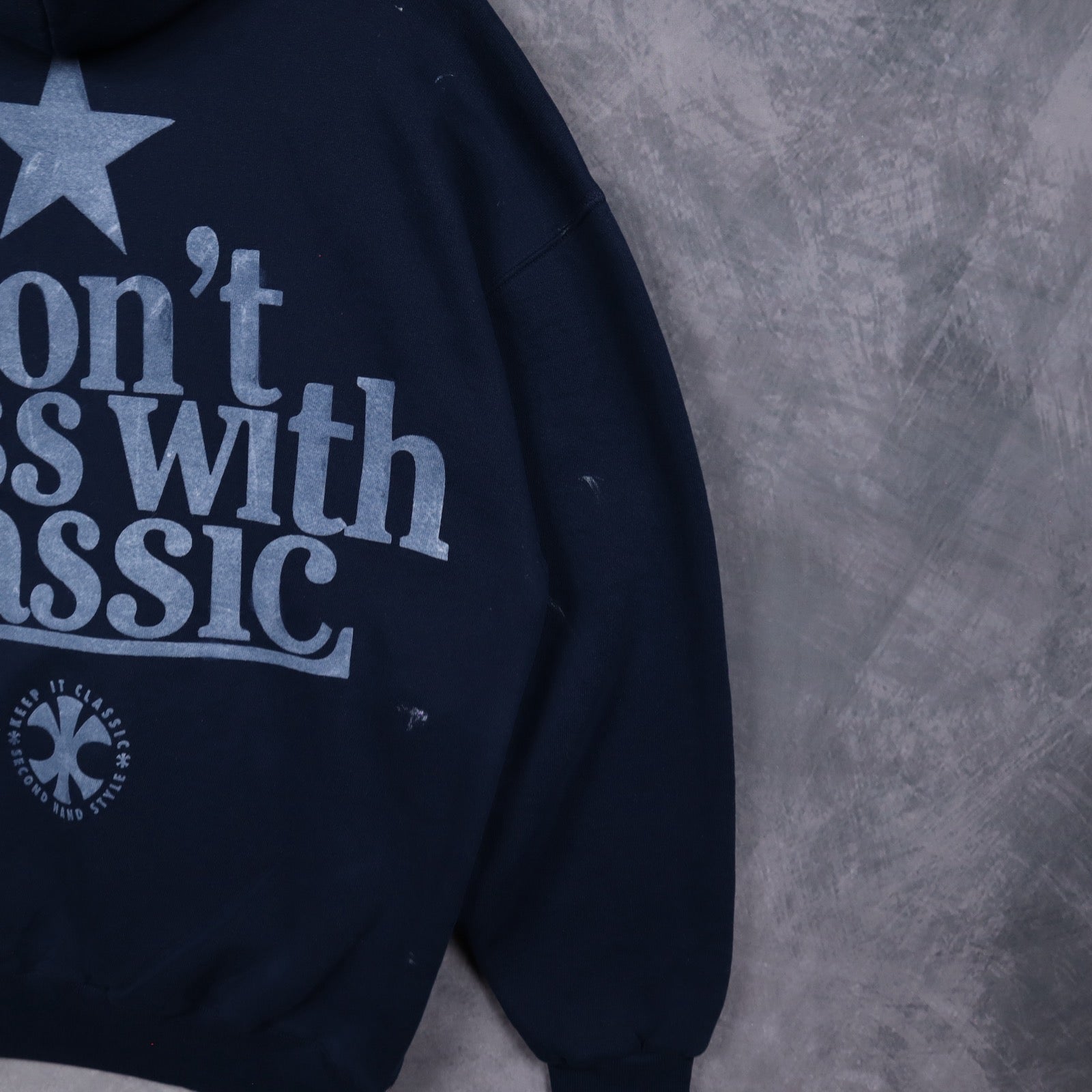 90s Navy Blue Texas Longhorns Hoodie 5673