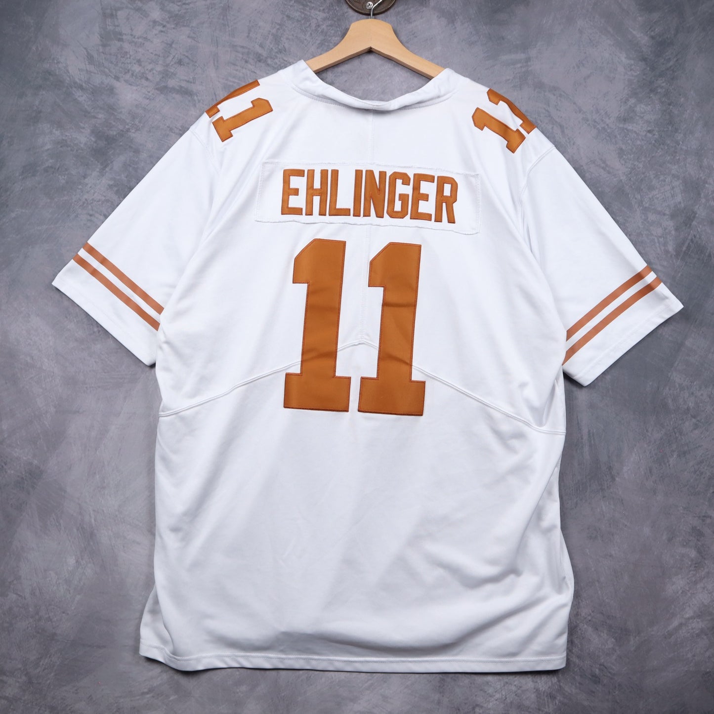00s White Nike Texas Longhorns Ehlinger #11 Jersey 5814