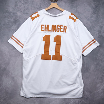 00s White Nike Texas Longhorns Ehlinger #11 Jersey 5814