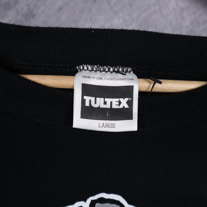 90s Black Raiders Crewneck Sweatshirt 6431