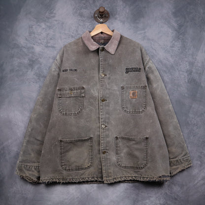 90s Faded Brown Carhartt Chore Jacket 4806