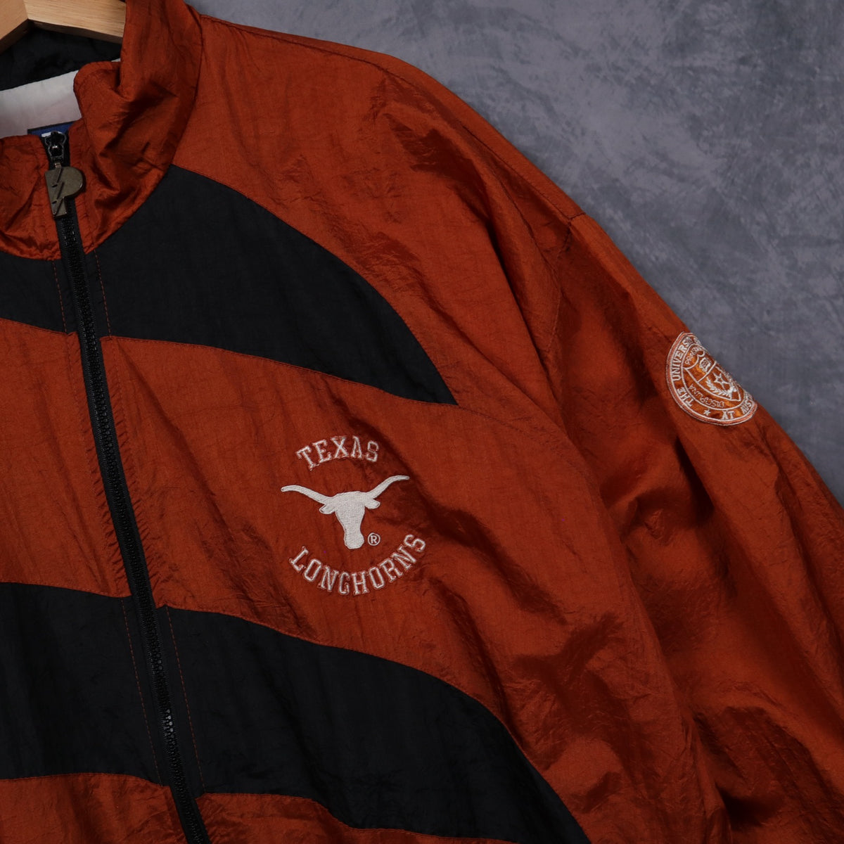 90s Burnt Orange Texas Longhorns Pro Player Windbreaker Jacket 5947