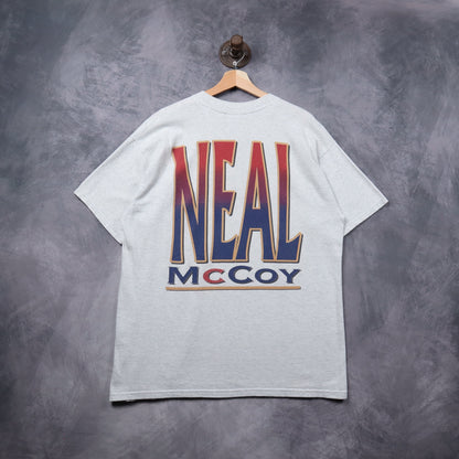 90s Heather Gray Neal McCoy Hardest Working Entertainer Shirt 5444