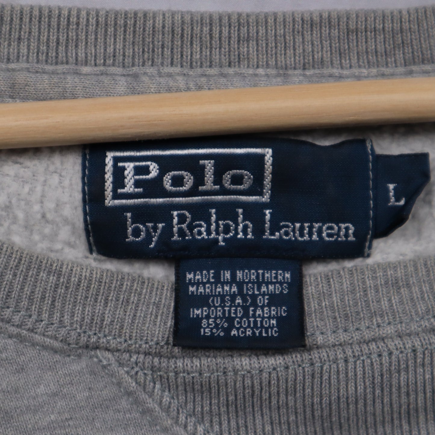 90s Grey Polo Ralph Lauren Essential Crewneck Sweatshirt 4718