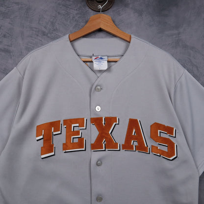 00s Grey Texas Rangers Majestic Baseball Jersey 5880