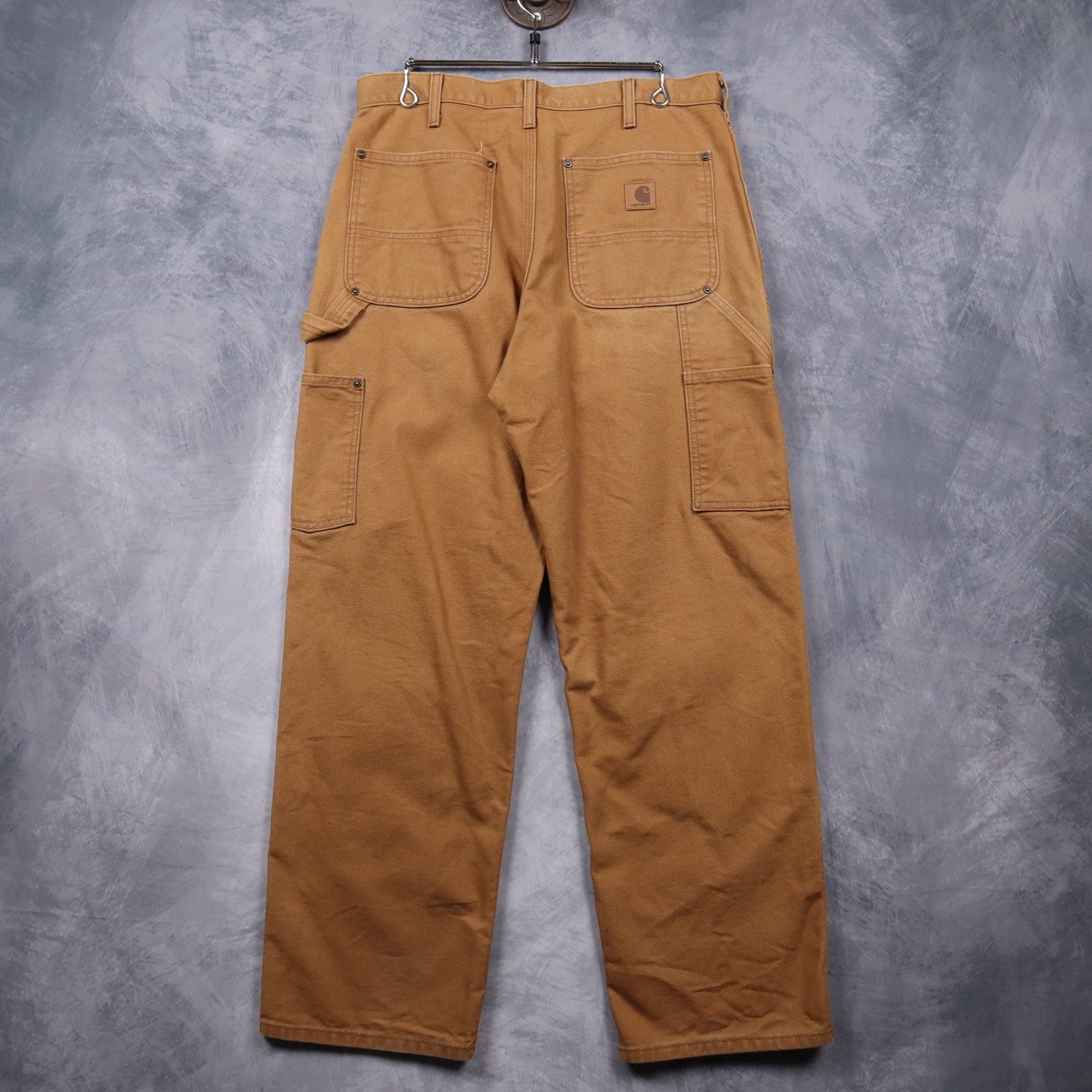 90s Tan Carhartt Double Knee Canvas Work Pants 5035