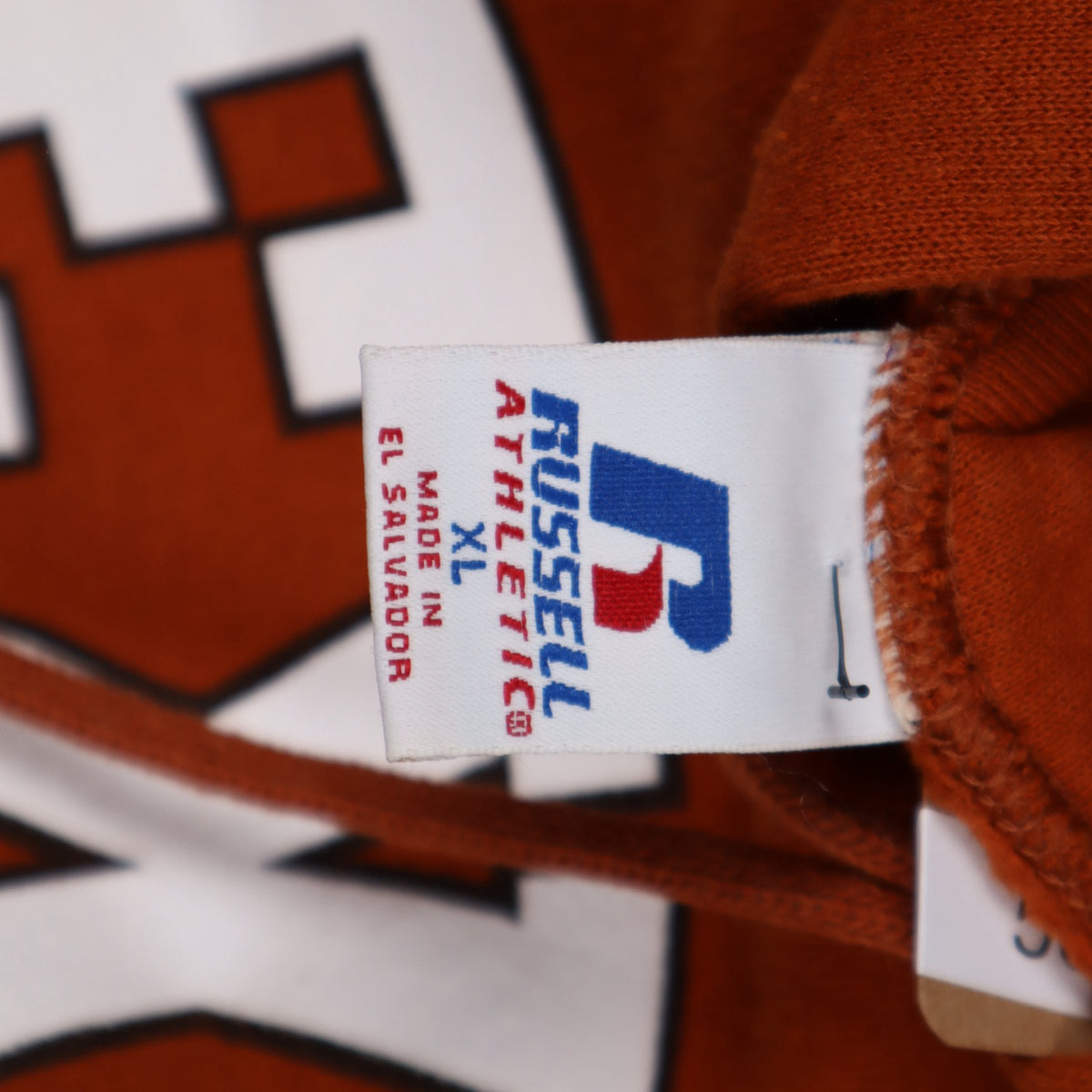 00s Burnt Orange Texas Longhorns Russell Athletic Hoodie 5648