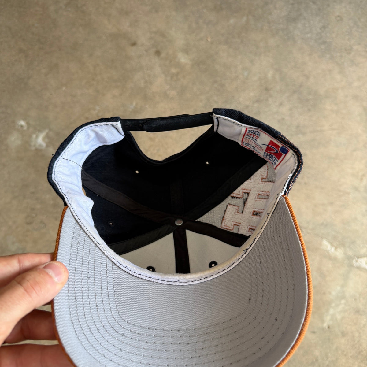 90s Navy Blue Texas Longhorns Sports Specialties Snapback Hat 5773