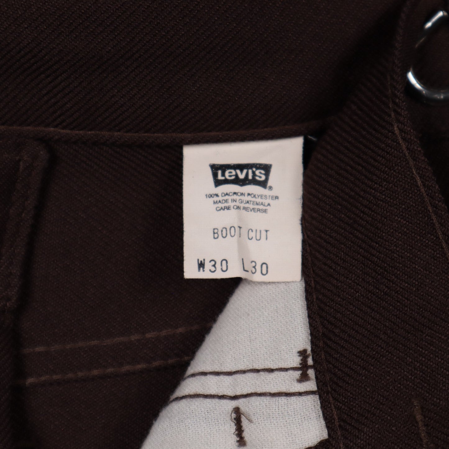 70s Brown Levi's Boot Cut Pants 5217