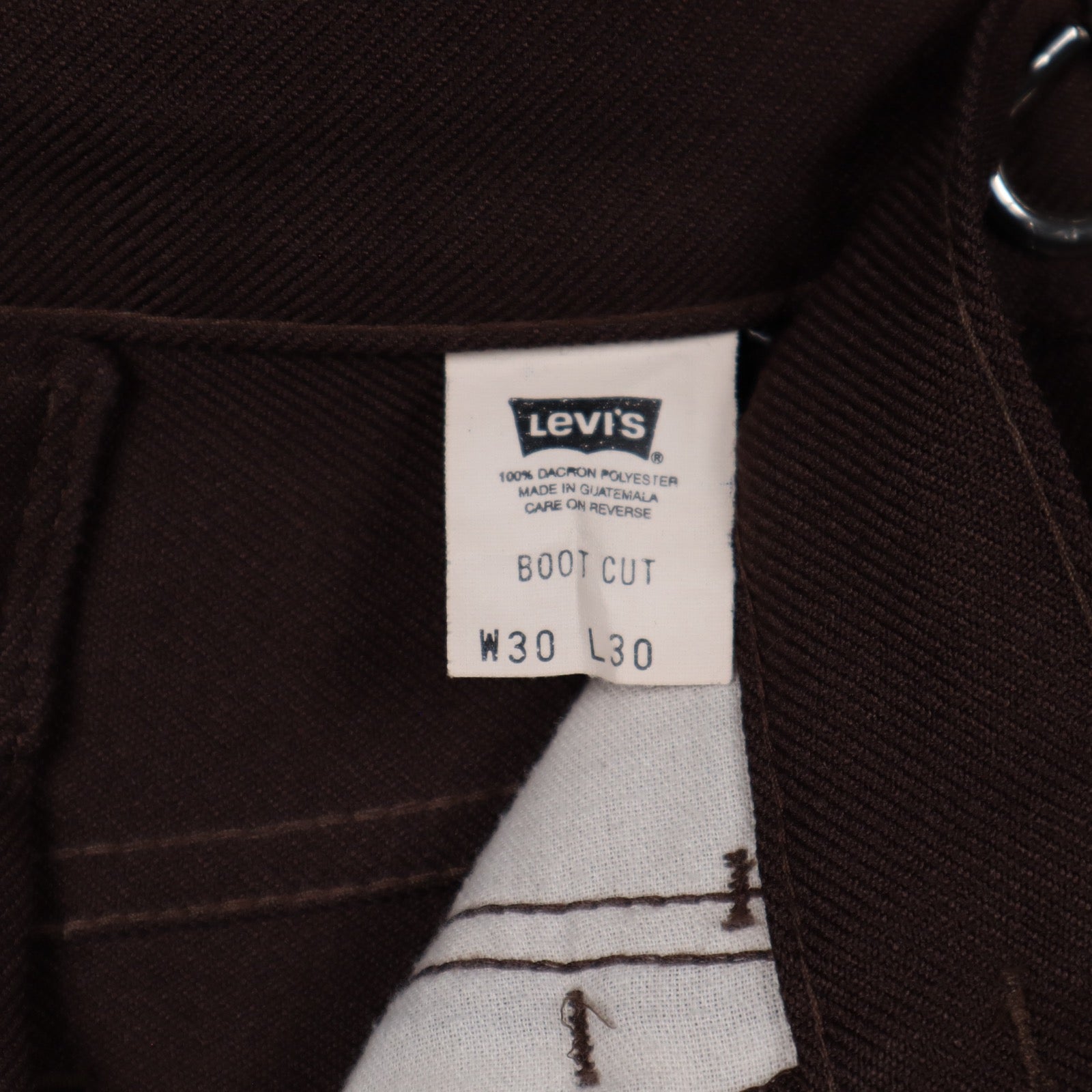70s Brown Levi's Boot Cut Pants 5217