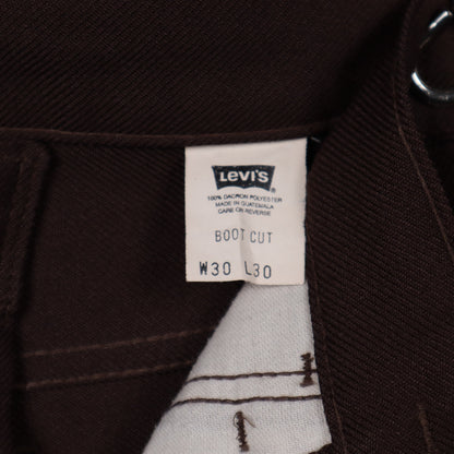 70s Brown Levi's Boot Cut Pants 5217