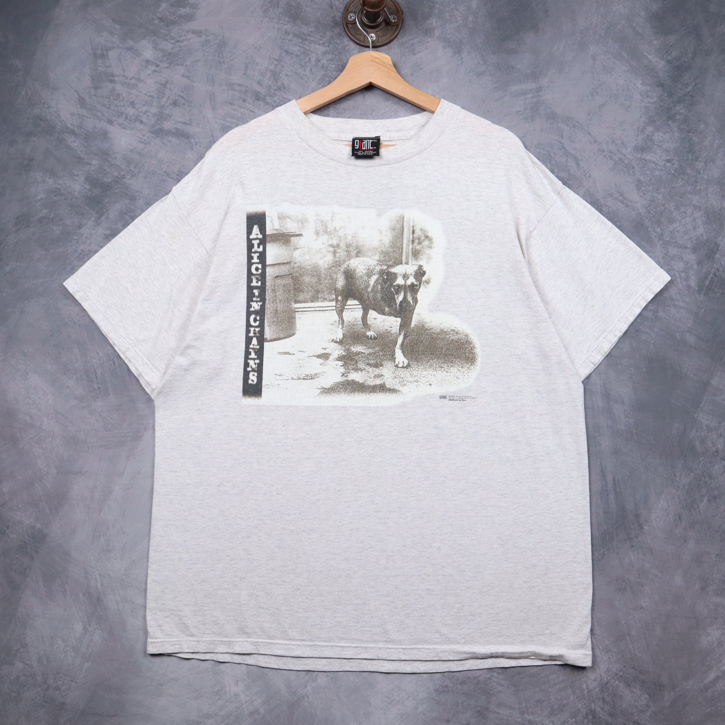 1995 Heather Grey Alice In Chains Tripod Shirt 5118