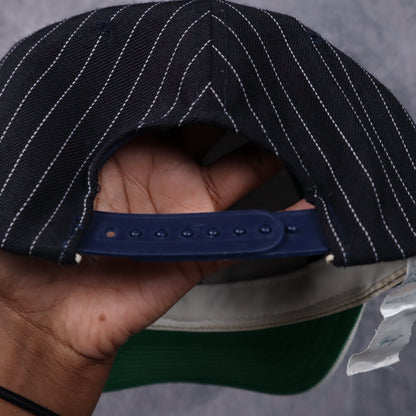 90s Navy Pinstripe New York Yankees Sports Specialties Snapback Hat 5561