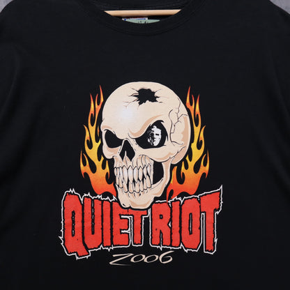 2006 Black Quiet Riot Kick Ass World Tour Shirt 5378