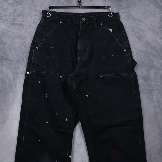 00s Black Carhartt Double Knee Carpenter Work Pants 5088